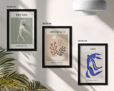 Moderne billedsæt Stilfulde figur- og planteplakater af Henri Matisse