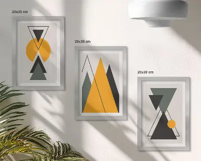 Abstrakte geometriske former moderne billedsæt