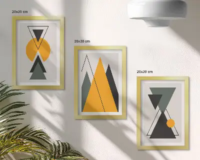 Abstrakte geometriske former moderne billedsæt