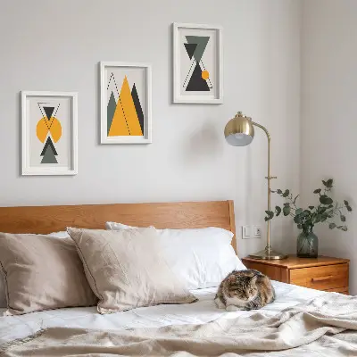 Abstrakte geometriske former moderne billedsæt