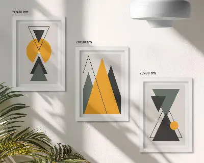 Abstrakte geometriske former moderne billedsæt