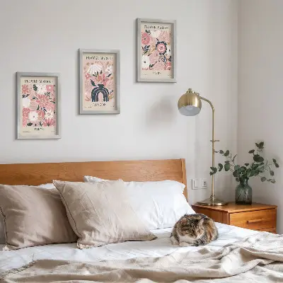 Moderne billedsæt med blomstermotiver fra Tokyo, London og Paris