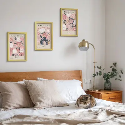 Moderne billedsæt med blomstermotiver fra Tokyo, London og Paris