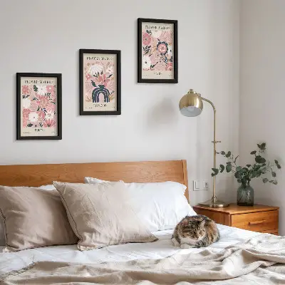 Moderne billedsæt med blomstermotiver fra Tokyo, London og Paris