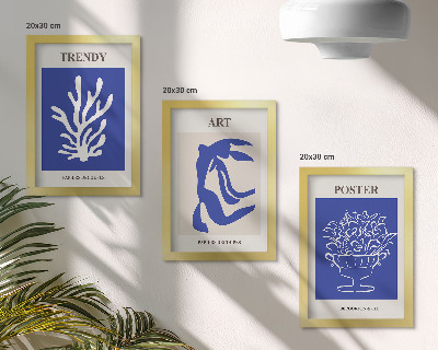 Moderne billedsæt Henri Matisses abstrakte kunstplakater
