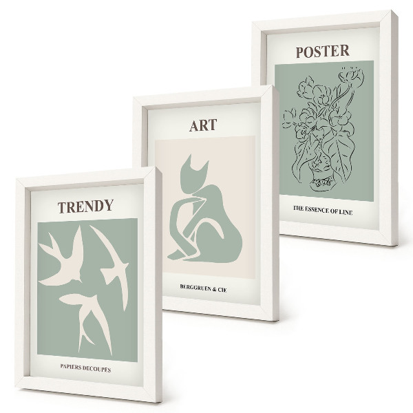 Billedvæg Stilfulde illustrationer af Henri Matisse
