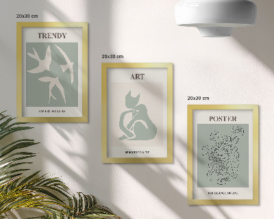 Billedvæg Stilfulde illustrationer af Henri Matisse