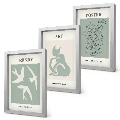 Billedvæg med stilfulde illustrationer af Henri Matisse