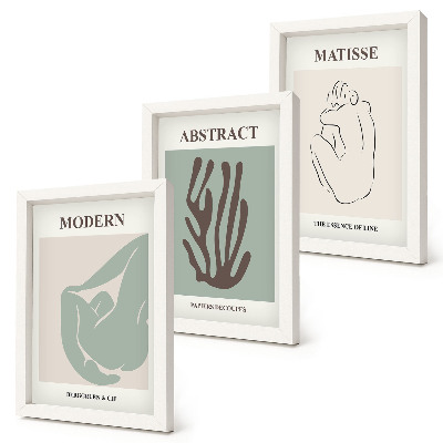 Moderne billedsæt Stilfulde malerier med abstrakte motiver af Henri Matisse