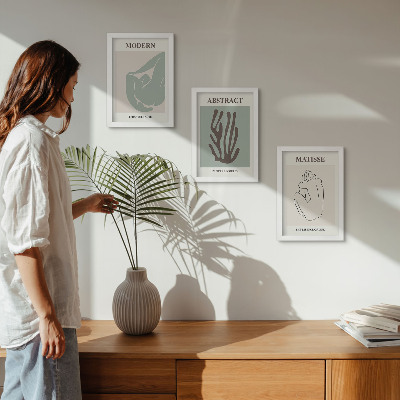 Moderne billedsæt Stilfulde malerier med abstrakte motiver af Henri Matisse