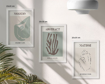 Moderne billedsæt Stilfulde malerier med abstrakte motiver af Henri Matisse