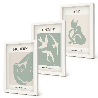 Billedvæg Henri Matisse abstrakte figurer i dæmpede farver