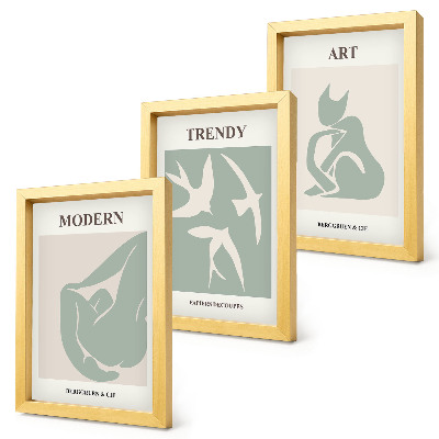 Billedvæg Henri Matisse abstrakte figurer i dæmpede farver