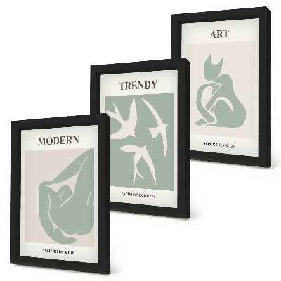 Billedvæg Henri Matisse abstrakte figurer i dæmpede farver
