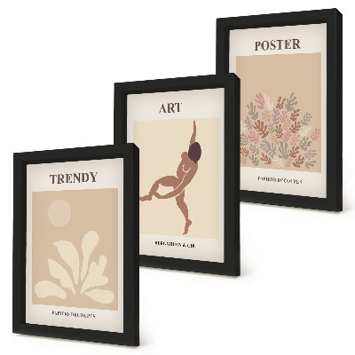 Moderne billedsæt Abstrakte former og figurer af Henri Matisse