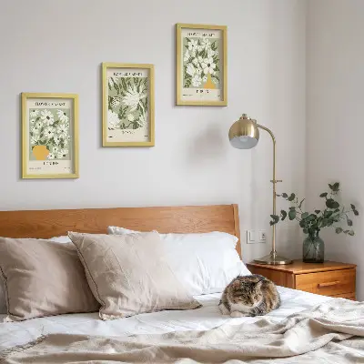 Moderne billedsæt med blomsterplakatdesign af London, Tokyo og Dublin