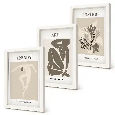 Menneskefigurer med planter af Henri Matisse pakke med billeder og rammer