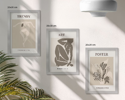 Pakke med billeder og rammer Menneskefigurer med planter af Henri Matisse