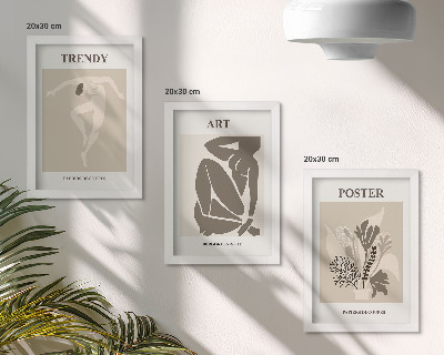 Pakke med billeder og rammer Menneskefigurer med planter af Henri Matisse