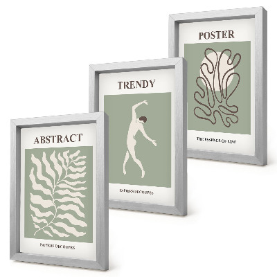Billedvæg Plantemønstre i grønne nuancer af Henri Matisse