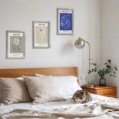 Henri Matisse pastelillustrationer pakke med billeder og rammer