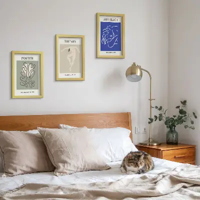 Henri Matisse pastelillustrationer pakke med billeder og rammer