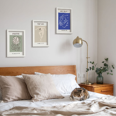 Pakke med billeder og rammer Henri Matisse pastelillustrationer