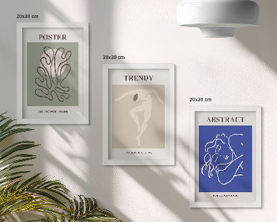 Pakke med billeder og rammer Henri Matisse pastelillustrationer