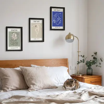 Henri Matisse pastelillustrationer pakke med billeder og rammer