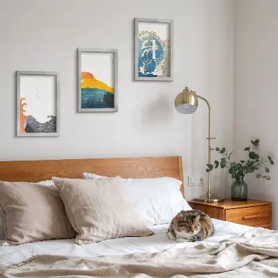 Billedsæt med bølger i japansk grafisk stil