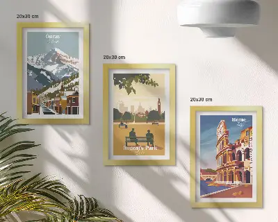 Moderne billedsæt med bjergene i Ouray Park og Colosseum i Rom