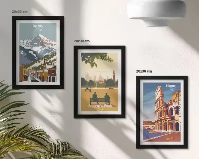 Moderne billedsæt med bjergene i Ouray Park og Colosseum i Rom