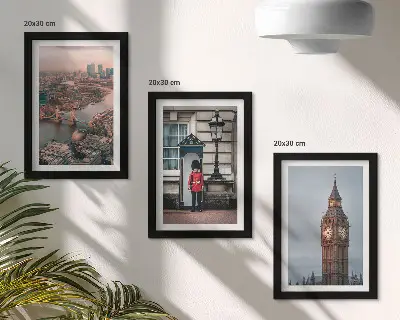 Moderne billedsæt med udsigt over London, broen og Big Ben