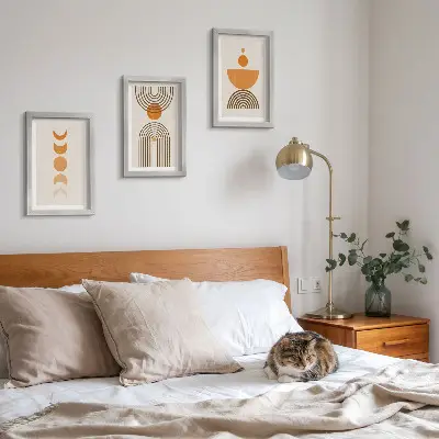 Boho minimalistisk billedsæt moderne dekorativt design