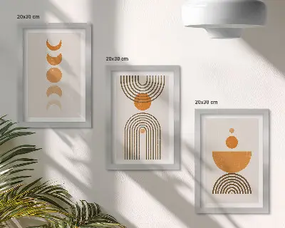 Boho minimalistisk billedsæt moderne dekorativt design