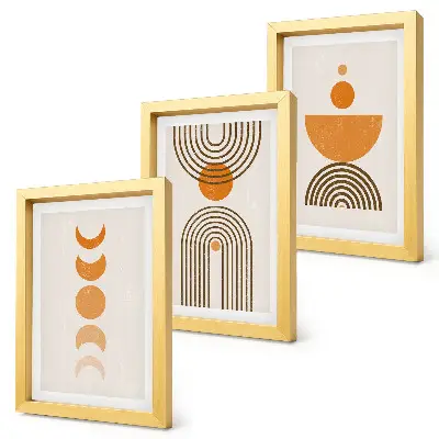 Boho minimalistisk billedsæt moderne dekorativt design