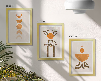 Moderne billedsæt Boho minimalistisk dekorativt design