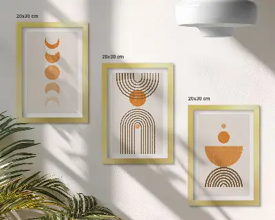 Boho minimalistisk billedsæt moderne dekorativt design