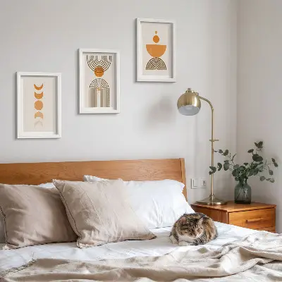 Boho minimalistisk billedsæt moderne dekorativt design