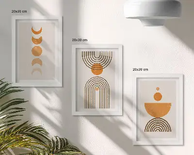 Boho minimalistisk billedsæt moderne dekorativt design