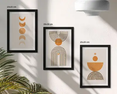 Boho minimalistisk billedsæt moderne dekorativt design