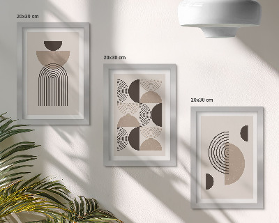 Moderne billedsæt Abstrakte geometriske mønstre minimalisme