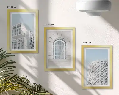 Moderne billedsæt med minimalistisk arkitektur og geometri