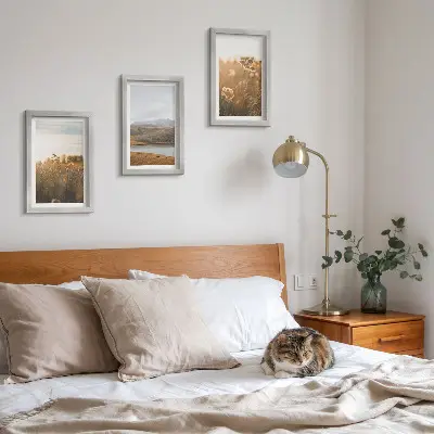 Billedrammer med landskabsmotiver pakke med motiver af enge, bjerge og sø