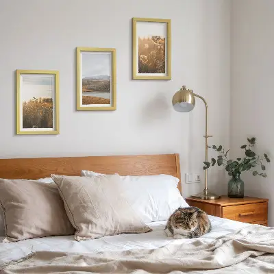 Billedrammer med landskabsmotiver pakke med motiver af enge, bjerge og sø