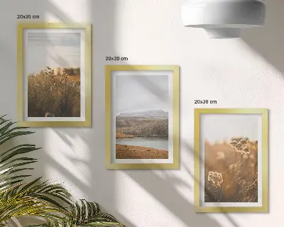 Billedrammer med landskabsmotiver pakke med motiver af enge, bjerge og sø