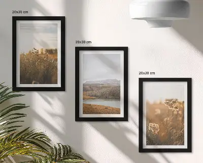 Billedrammer med landskabsmotiver pakke med motiver af enge, bjerge og sø