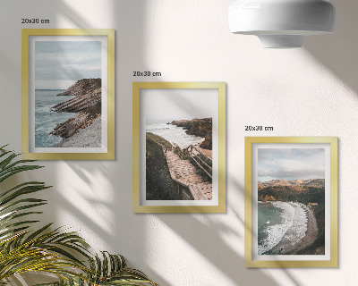 Billedvæg Udsigt over havet med klipper og strandlandskaber