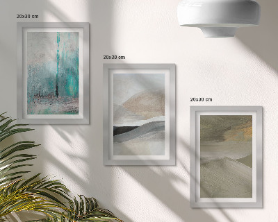 Moderne billedsæt Malede abstrakte minimalistiske dekorationer