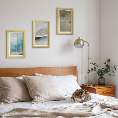 Moderne billedsæt Malede abstrakte minimalistiske dekorationer